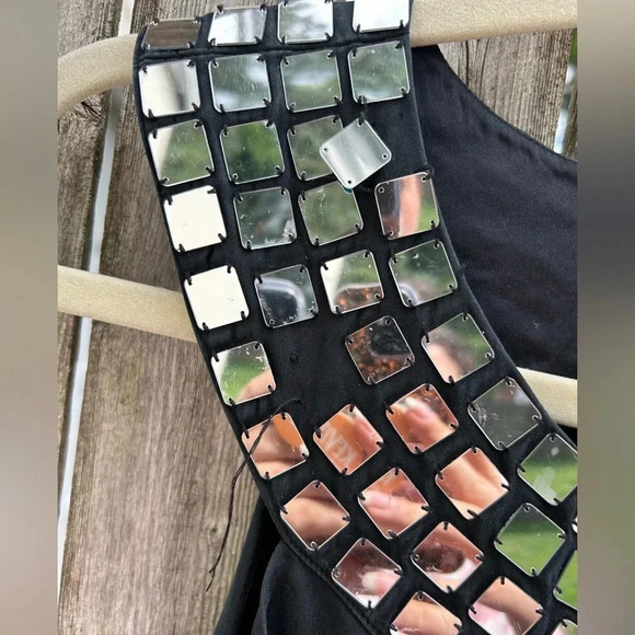 ALICE + OLIVIA MIRROR LINED SILK DRESS - Picture 5 of 5